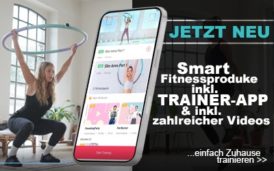 Smart-Fitnessprodukte inkl. Trainings-App und Bluetooth-Modul